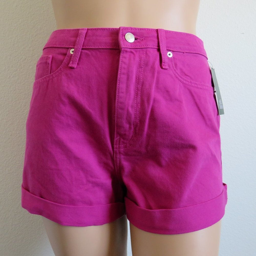WILD FABLE Jeans Women's Highest Rise Pink Denim Mom Shorts Size 12 NWT